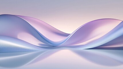 Soft Lavender and Blue Gradient Waves Background offering a minimalist and elegant look for modern designs
