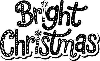 Naklejka premium Bright Christmas Sticker.