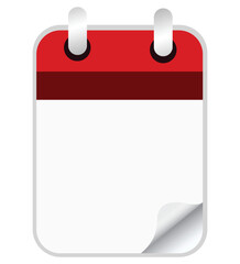 Blank wall calendar with soft shadow, card for your design. Mock up, vector illustration on transparent backgroung . 3d Calender vector illustration