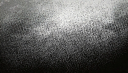 Grunge halftone gradient background. Faded grit noise texture. White and black sand wallpaper. Retro pixelated backdrop. Anime or manga style comic overlay. Vector graphic design textured template