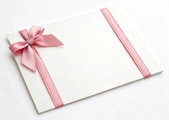 gift card with pink ribbon