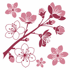 pink floral background