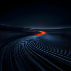 Abstract 3D Dark Blue Background