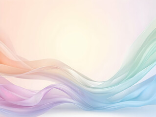 Fototapeta premium Abstract Pastel Wave Background Illustration