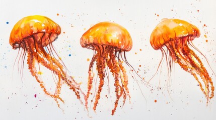 Jellyfish Paint Splash