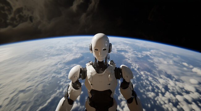 Beyond Humanity: Cinematic Robot in Orbit