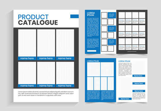 Catalogue products, product multipurpose catalog template, 4 pages catalog brochure design.
