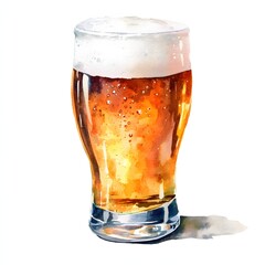 Beer mug clipart. Watercolor illustration. Illustrative Clipart Collection illustration
