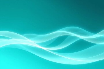 Fototapeta premium Turquoise Abstract Design with Smooth Motion
