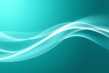 Fototapeta premium Turquoise Abstract Design with Smooth Motion