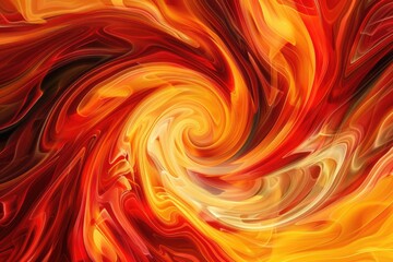 Abstract vivid red orange wave flowing express energetic texture. Seamless texture of vividness curve swirling convey sense of harmony and wonderful scene perfect for effect and graphic design. AIG61.