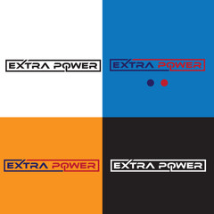 extra power logo design 