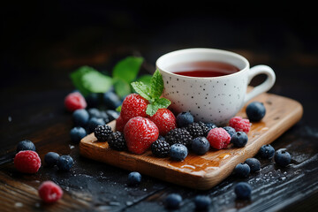 Aromatic Tea with Fresh Berries: A Refreshing Delight