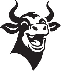 bull head vector logo