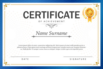 Elegant luxury Certificate template for print design