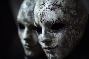 Foreboding Face Mask Fine Art Still Life Photography