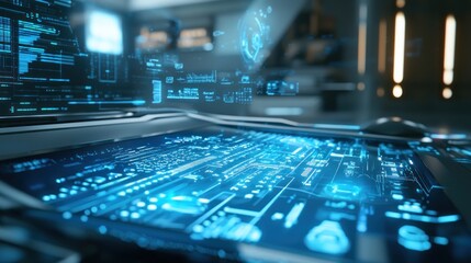 Futuristic Tech Interface: A Glimpse into the Digital Age