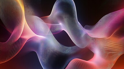 Fototapeta premium Abstract Technology Background with Seamless Digital Lines and Scale