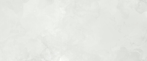 White concrete wall as white watercolor background painting with cloudy distressed texture 