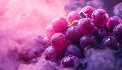 Grape Vape Delight: A creative representation of grape-flavored vaping products