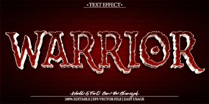 Warrior Vector Text Effect Editable Alphabet Gladiator Spartan Historic Knight