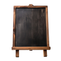 Blank dark wooden easel sign chalkboard menu board