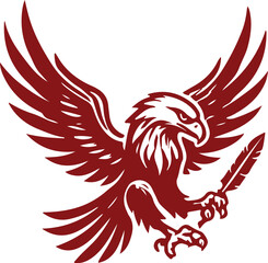 eagle with wings