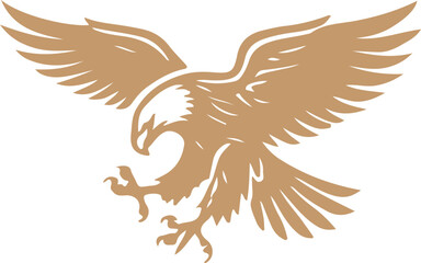 Eagle with wings