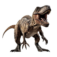 Fototapeta premium Powerful Tyrannosaurus Rex Dinosaur Roaring Prehistoric Beast