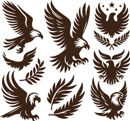 Eagle with wings