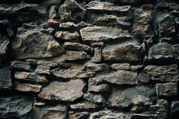 textured stone wall in a medieval city
