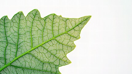 Detailed Green Parsley Leaf with Vibrant Color and Visible Veins