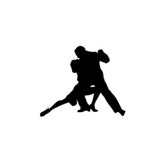 A dramatic tango pose showcasing intensity and rhythm. Great for Latin dance events, cultural festivals, or dynamic compositions.