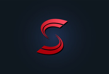 Initial Letter S twisted Wave Vector Logo Template. Usable Universal Modern Logo that related with Letter S . Flat Vector Logo Design Template Element.