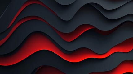 An abstract background featuring dark overlapping layers with bold red accents, creating a striking visual contrast that evokes depth and sophistication, perfect for a modern design project.