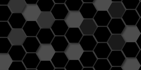 Abstract seamless honeycomb hexagon background. Geometric texture pattern design.

