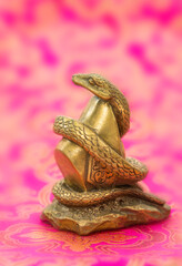 chinese new year concept with traditional snake statue