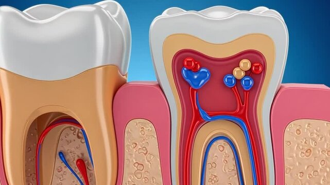 Cross-Section of a Human Tooth Dental Anatomy