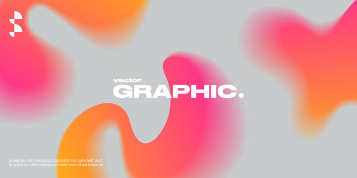 Geometric background with gradient shapes and blur effect.