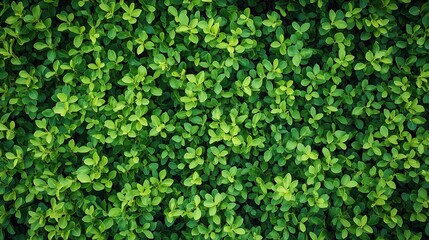 Obraz premium Lush Organic Green Leaves Forming Abstract Natural Wallpaper Pattern