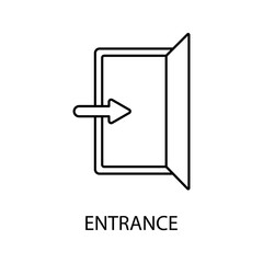 entrance icons  symbol vector elements for infographic web