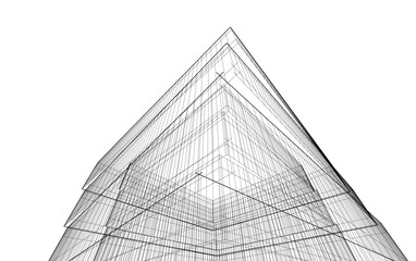 modern glass skyscraper