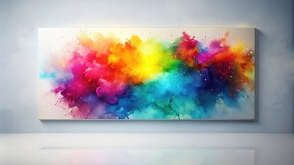 Vibrant Abstract Canvas A Colorful Explosion of Hues and Textures on Display