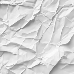 Obraz premium White crumpled paper