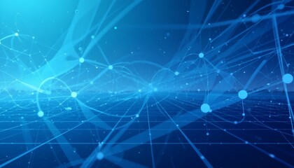 Abstract Network Connections: Digital World Visualization