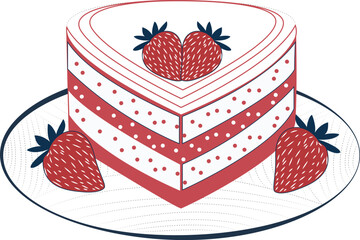 Valentine's day cake