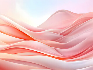 Abstract 3D Pink Wave Background