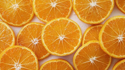 Freshly Peeled Oranges Slices Isolated on White Background