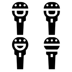 Hand-Held Microphone Icon for Music & Podcast Apps