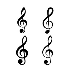 Clef Vector Icon for Music and Sound Designs